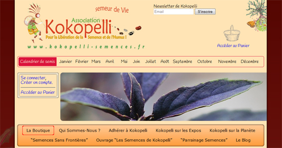 Association Kokopelli - Boutique de semences
