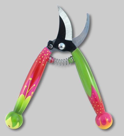 Pas de coupes dans les couleurs ! Un sécateur original...