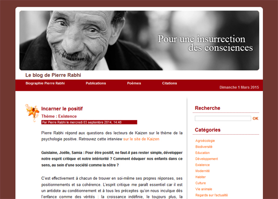 Le Blog De Pierre Rabhi Blog Jardin