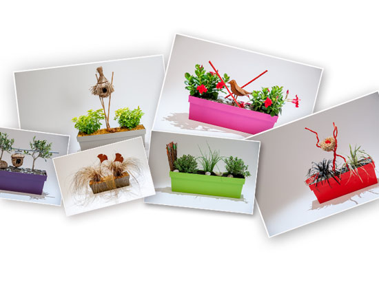 jardinnière prête à poser - Les Doigts Fleuris